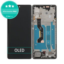 Motorola Moto G85 5G XT2427-3 - Écran LCD + Écran tactile + Cadre (Urban Grey) OLED