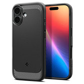 Spigen - Housse Rugged Armor MagSafe pour iPhone 17, Matte Black