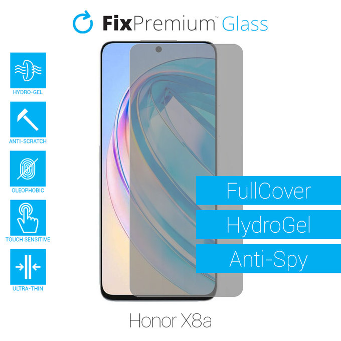 FixPremium HydroGel Anti-Spy - Protecteur d'écran pour Honor X8a