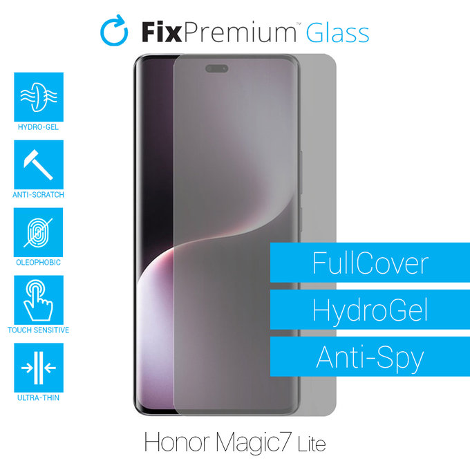 FixPremium HydroGel Anti-Spy - Protecteur d'écran pour Honor Magic7 Lite
