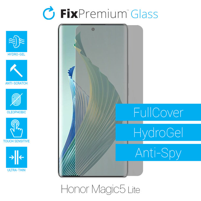 FixPremium HydroGel Anti-Spy - Protecteur d'écran pour Honor Magic5 Lite