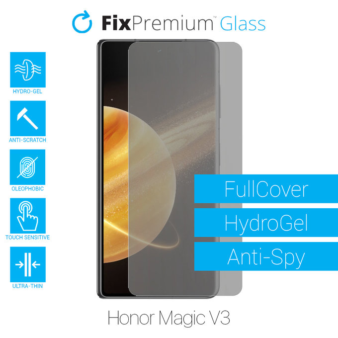 FixPremium HydroGel Anti-Spy - Protecteur d'écran pour Honor Magic V3