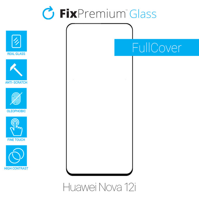 FixPremium FullCover Glass - Verre trempé pour Huawei Nova 12i