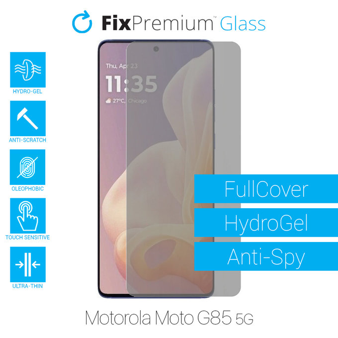 FixPremium HydroGel Anti-Spy - Protecteur d'écran pour Motorola Moto G85 5G XT2427