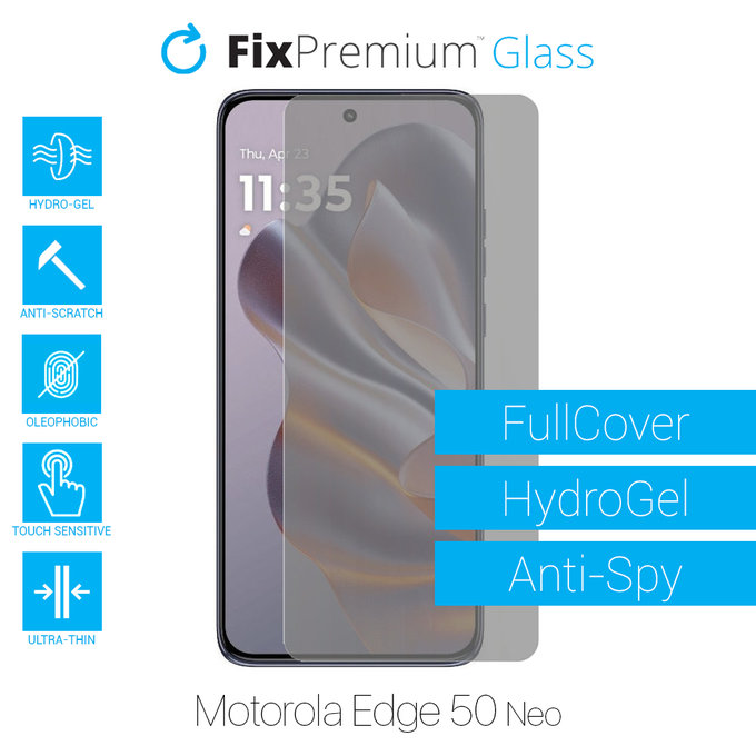 FixPremium HydroGel Anti-Spy - Protecteur d'écran pour Motorola Edge 50 Neo
