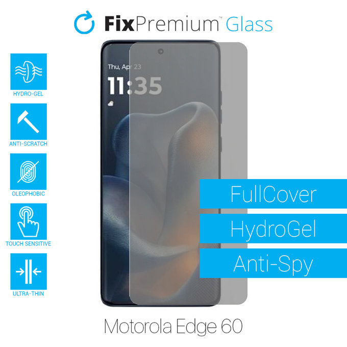 FixPremium HydroGel Anti-Spy - Protecteur d'écran pour Motorola Edge 60