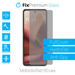 FixPremium HydroGel Anti-Spy - Protecteur d'écran pour Motorola Razr 60 Ultra