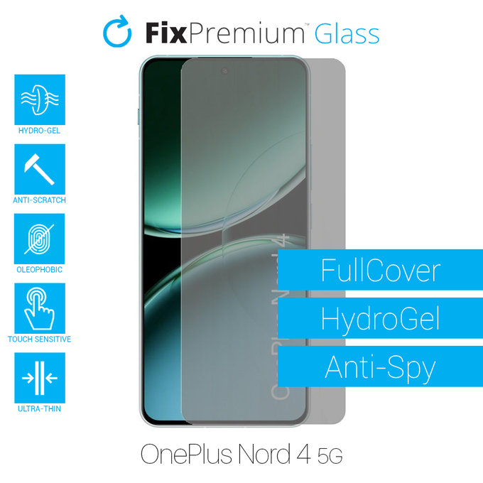 FixPremium HydroGel Anti-Spy - Protecteur d'écran pour OnePlus Nord 4 5G CPH2663