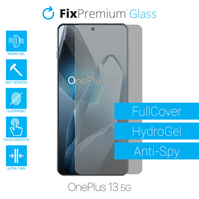 FixPremium HydroGel Anti-Spy - Protecteur d'écran pour OnePlus 13 5G CPH2655
