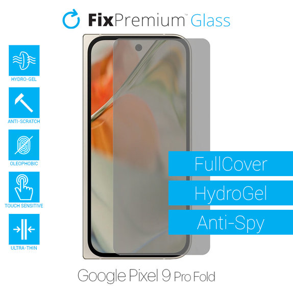 FixPremium HydroGel Anti-Spy - Protecteur d'écran pour Google Pixel 9 Pro Fold