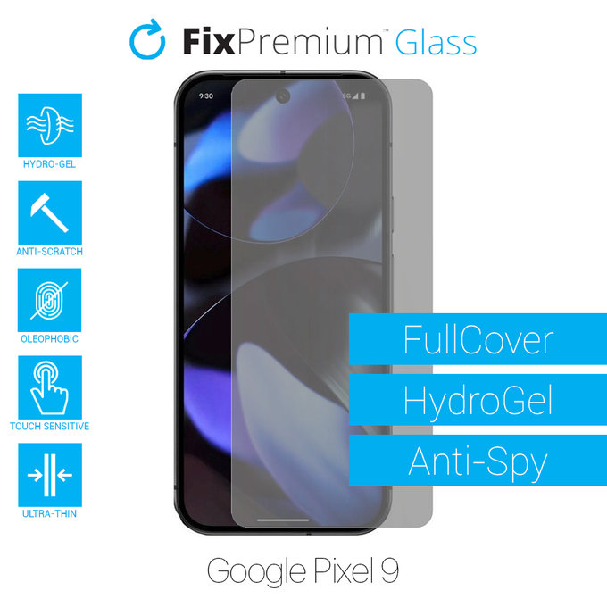 FixPremium HydroGel Anti-Spy - Protecteur d'écran pour Google Pixel 9