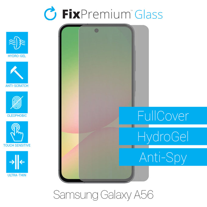 FixPremium HydroGel Anti-Spy - Protecteur d'écran pour Samsung Galaxy A56