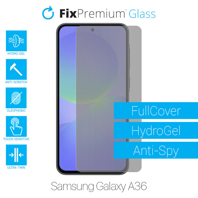 FixPremium HydroGel Anti-Spy - Protecteur d'écran pour Samsung Galaxy A36
