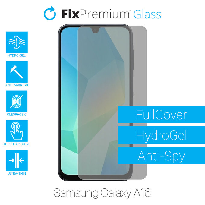 FixPremium HydroGel Anti-Spy - Protecteur d'écran pour Samsung Galaxy A16