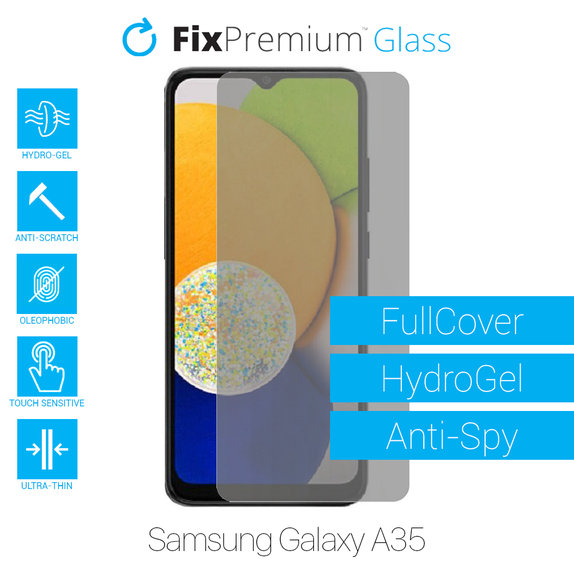FixPremium HydroGel Anti-Spy - Protecteur d'écran pour Samsung Galaxy A35 A356B