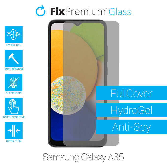 FixPremium HydroGel Anti-Spy - Protecteur d'écran pour Samsung Galaxy A35 A356B
