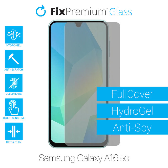 FixPremium HydroGel Anti-Spy - Protecteur d'écran pour Samsung Galaxy A16 5G