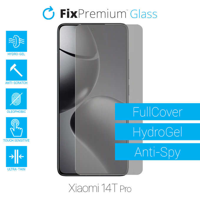 FixPremium HydroGel Anti-Spy - Protecteur d'écran pour Xiaomi 14T Pro