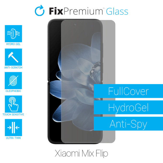 FixPremium HydroGel Anti-Spy - Protecteur d'écran pour Xiaomi Mix Flip 2405CPX3DC
