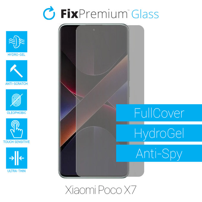 FixPremium HydroGel Anti-Spy - Protecteur d'écran pour Xiaomi Poco X7