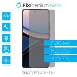 FixPremium HydroGel Anti-Spy - Protecteur d'écran pour Xiaomi Poco F7 Ultra