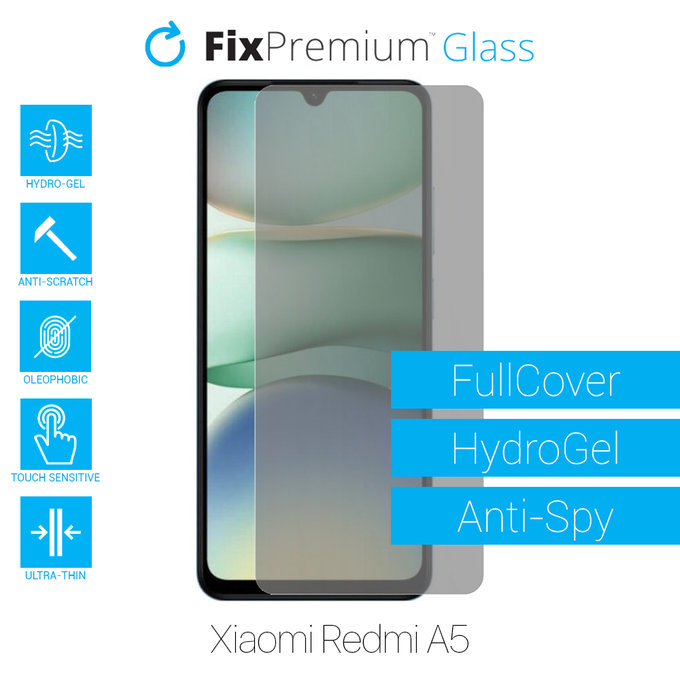 FixPremium HydroGel Anti-Spy - Protecteur d'écran pour Xiaomi Redmi A5