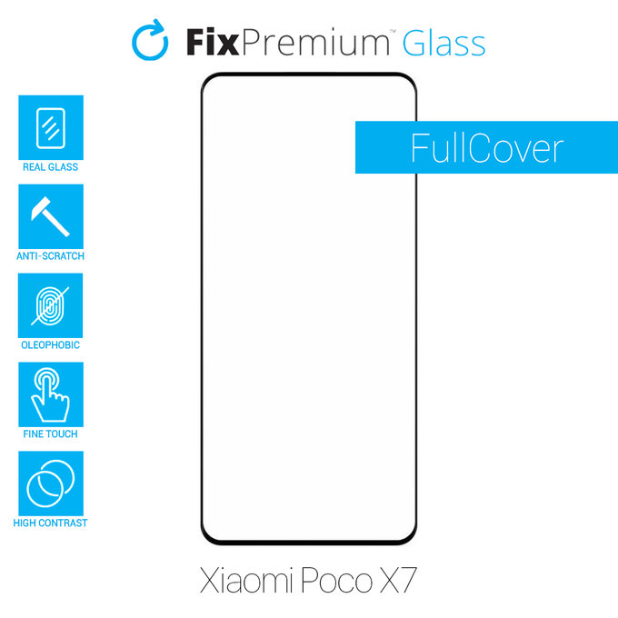 FixPremium FullCover Glass - Verre trempé pour Xiaomi Poco X7