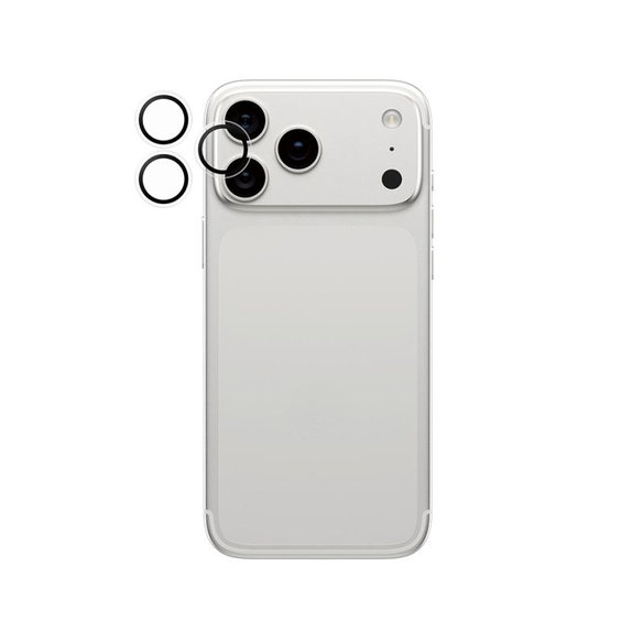 Protection d'objectif Hoops pour iPhone 17 Pro Max/17 Pro/16 Pro Max/16 Pro, transparente, PanzerGlass