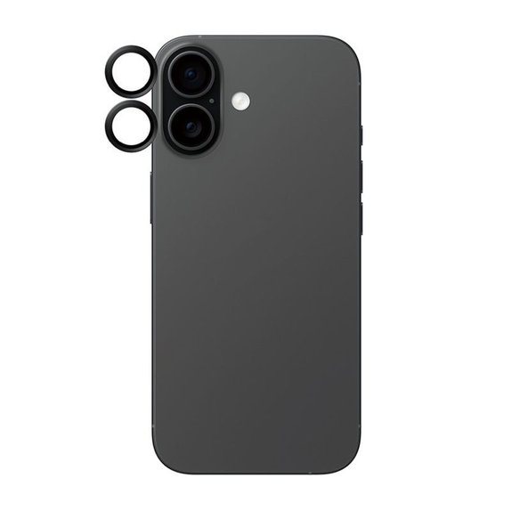 Protection d'objectif Hoops pour iPhone 17/16 Plus/16, noir, PanzerGlass