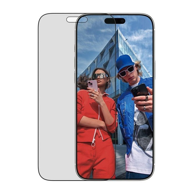 PanzerGlass - Verre trempé UWF 2-Way Privacy avec applicateur pour iPhone 17 Pro Max, noir