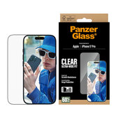 Verre trempé UWF avec applicateur pour iPhone 17 Pro, Noir, PanzerGlass