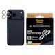 Protection d’objectif photo Hoops pour iPhone 17 Pro Max/17 Pro/16 Pro Max/16 Pro, Glitter Silver, PanzerGlass