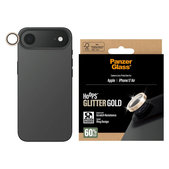 Protection d’objectif photo Hoops pour iPhone Air, Glitter Gold, PanzerGlass