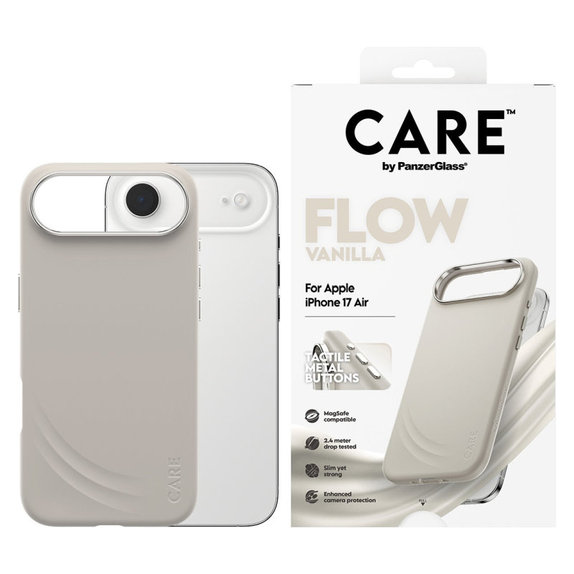 Coque FLOW avec MagSafe pour iPhone Air, Vanilla, CARE