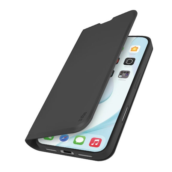 SBS - Housse Book Wallet Smooth pour iPhone 17, noir