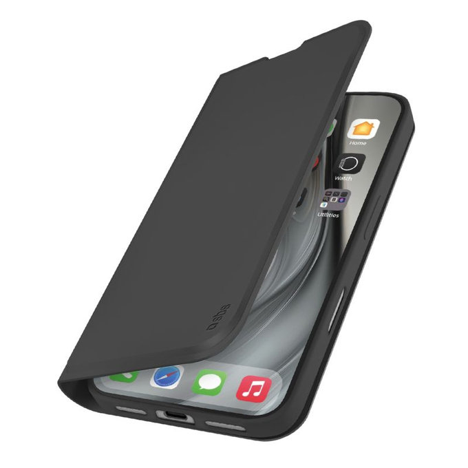 SBS - Housse Book Wallet Smooth pour iPhone 17 Pro Max, noir