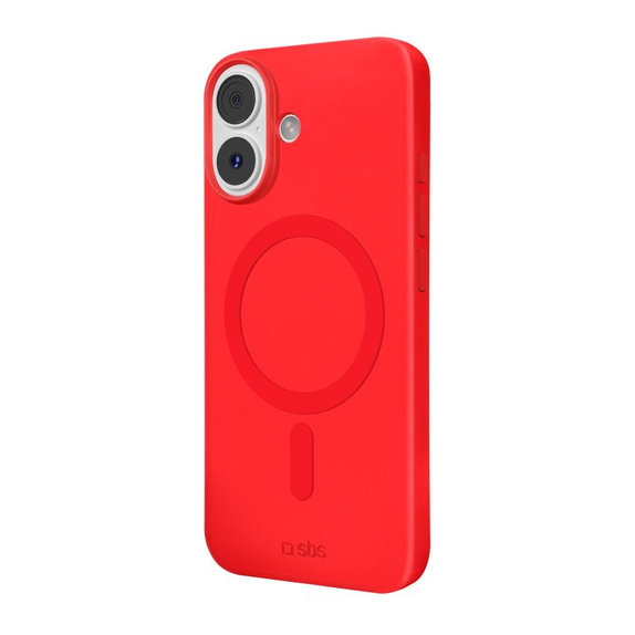 SBS - Housse Instinct Mag compatible avec MagSafe pour iPhone 17, rouge