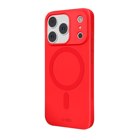 SBS - Housse Instinct Mag compatible avec MagSafe pour iPhone 17 Pro, rouge
