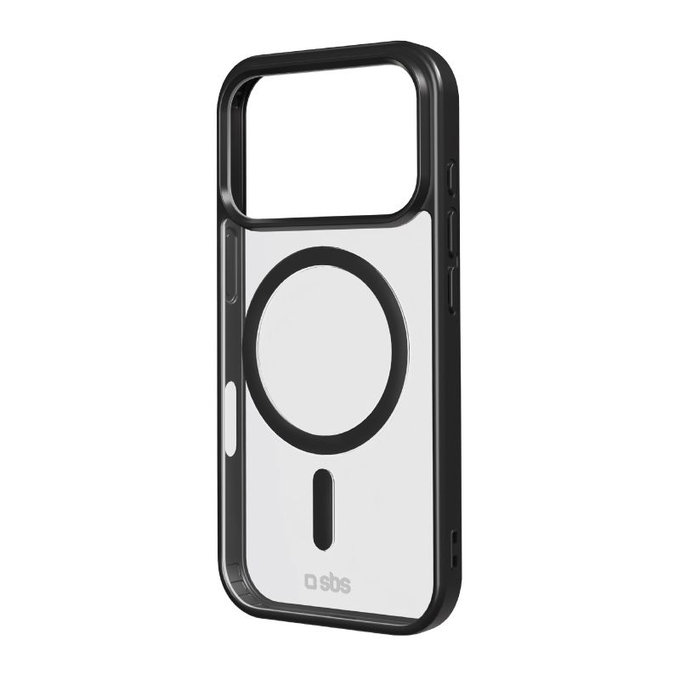 SBS - Housse Mag Frame compatible avec MagSafe pour iPhone 17 Pro, noir