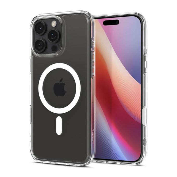 Spigen - Coque Ultra Hybrid "T" avec MagSafe pour iPhone 16 Pro, blanc