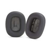 Coussinets de rechange pour Apple AirPods Max, Mousse à mémoire + Cuir, Noires, 1 Paire