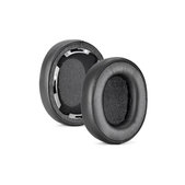 Coussinets de rechange pour Audio-Technica ATH-SR50, SR50BT, Mousse à mémoire + cuir PU, Noires, 1 Paire