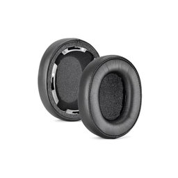 Coussinets de rechange pour Audio-Technica ATH-SR50, SR50BT, Mousse à mémoire + cuir PU, Noires, 1 Paire