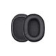 Coussinets de rechange pour Audio-Technica ATH-MSR7, ATH-M50x, Mousse à mémoire + Cuir, Noires, 1 Paire