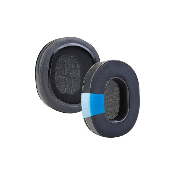 Coussinets de rechange pour Audio-Technica ATH-M50, Mousse + Cuir, Noires, Gel Rafraîchissant, 1 Paire