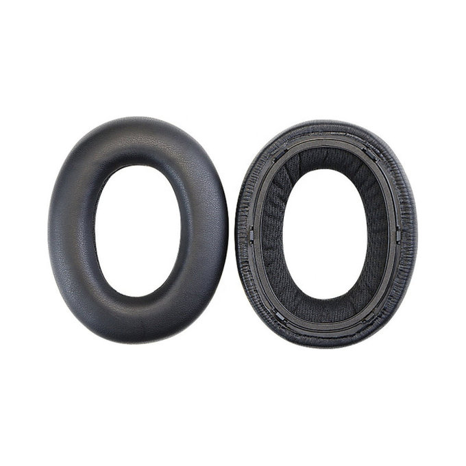 Coussinets de rechange pour Bowers & Wilkins PX7, Mousse à mémoire + cuir PU, Noires, 1 Paire