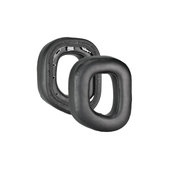 Coussinets de rechange pour Corsair HS80, Mousse à mémoire + cuir PU, Noires, 1 Paire