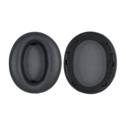 Coussinets de rechange pour Edifier W820NB, Mousse à mémoire + cuir PU, Noires, 1 Paire