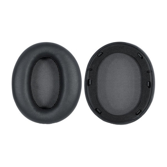 Coussinets de rechange pour Edifier W820NB, Mousse à mémoire + cuir PU, Noires, 1 Paire
