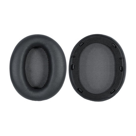 Coussinets de rechange pour Edifier W820NB, Mousse à mémoire + cuir PU, Noires, 1 Paire